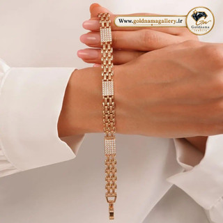 دستبند رولکسنگیندار وارداتی ژوپینگ مناسب هدیه خاص 19 سانتر
